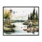 Stupell Industries Fishing by River Landscape Framed Giclee Design by Nicole DeCamp